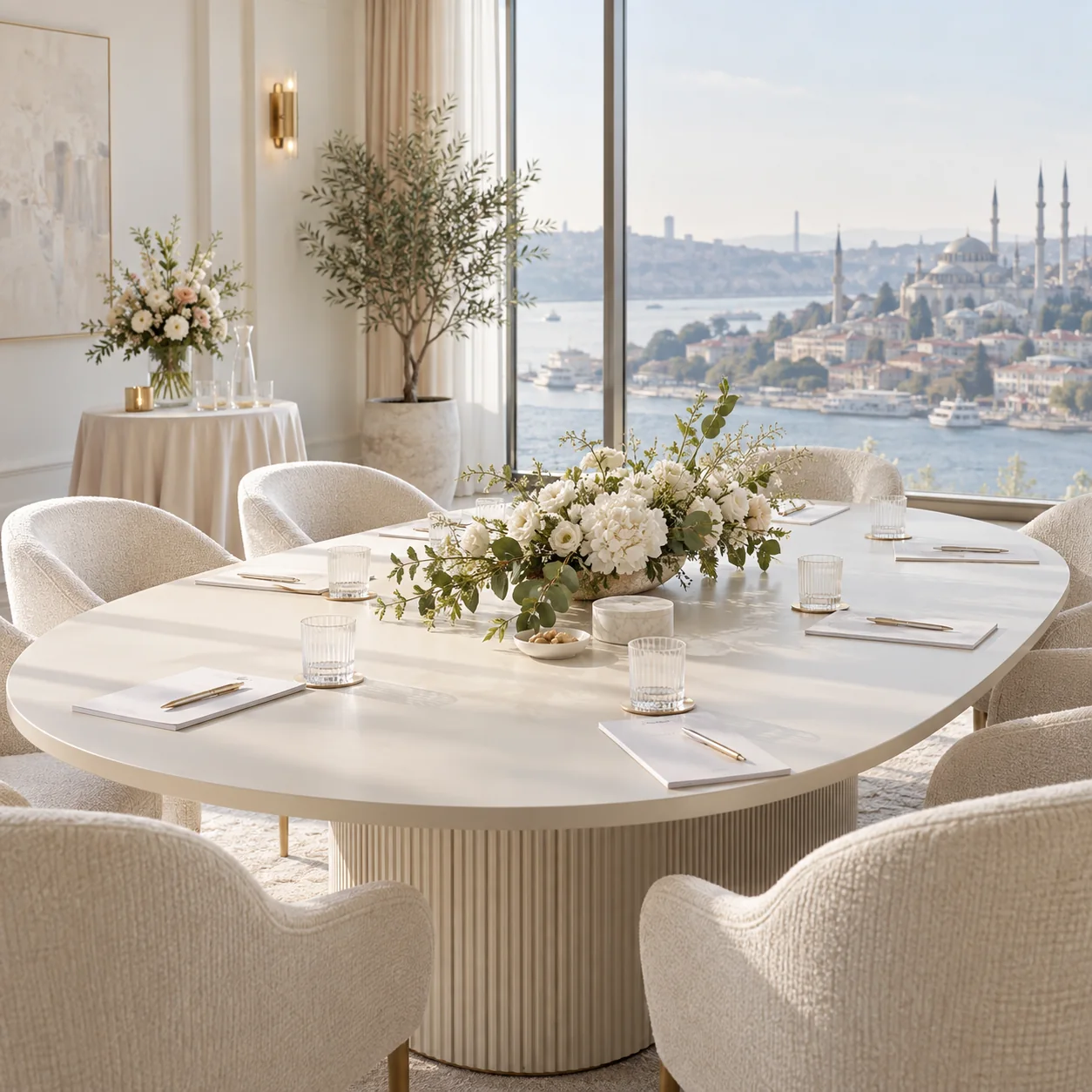 Açılış & Toplantı · Kurumsal toplantı · Aydınlık masa düzeni